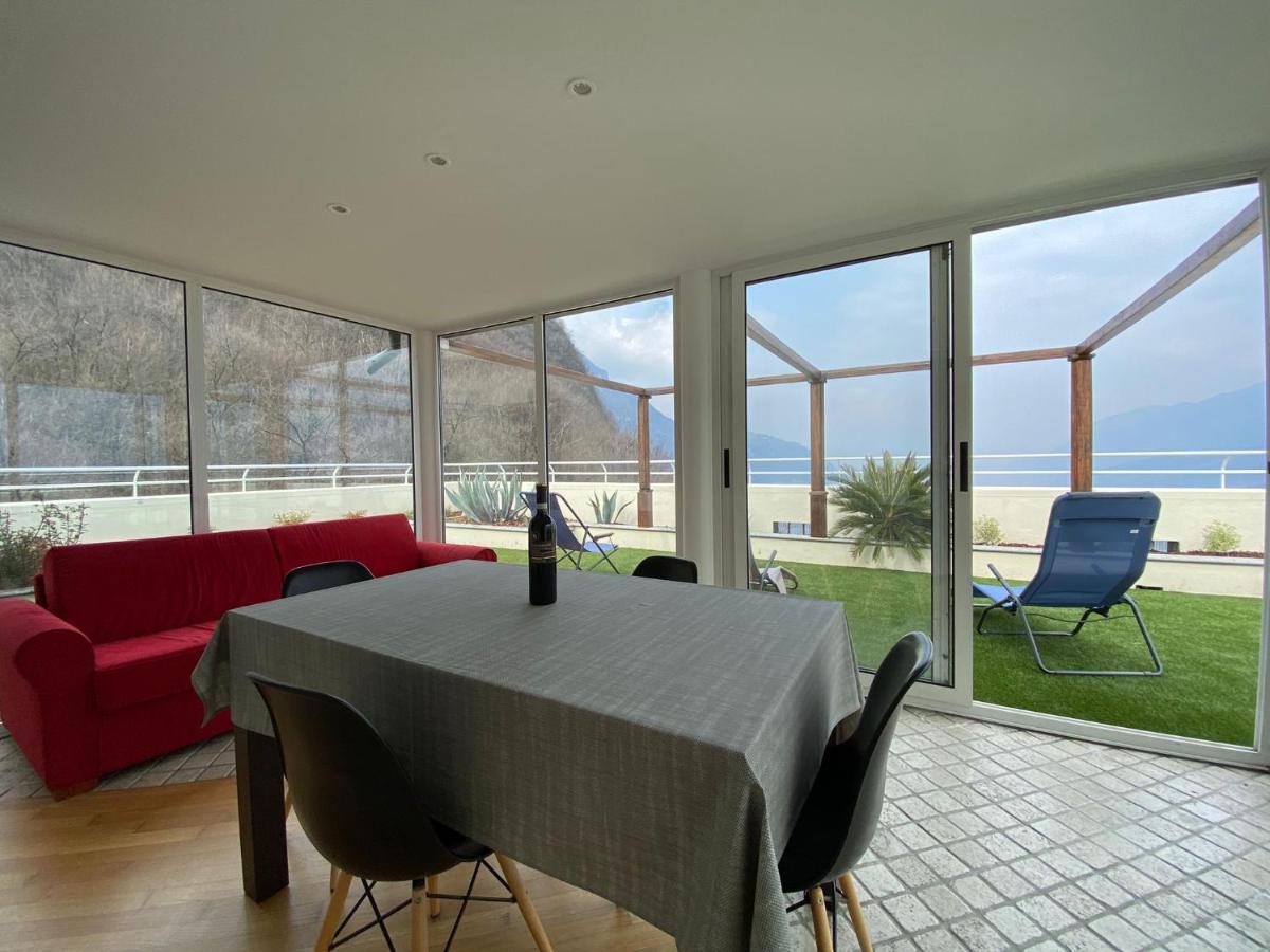 Attico With Big Terrace In Residence With Pool Valbrona Exterior foto